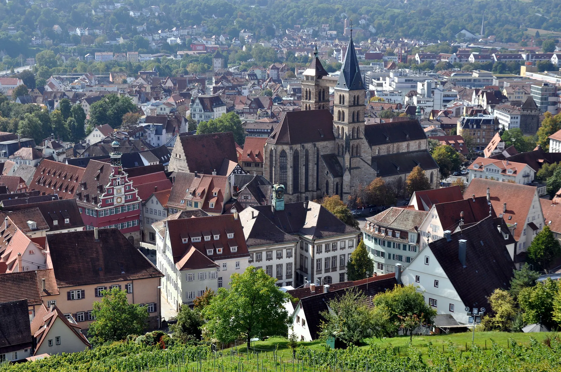 Blick auf Esslingen